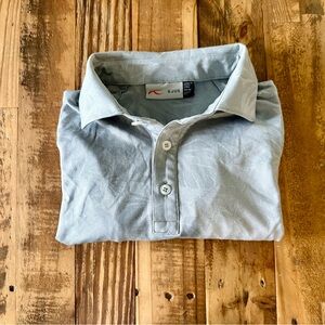 Kjus Men's Gray floral patterned golf Shirt size 50M